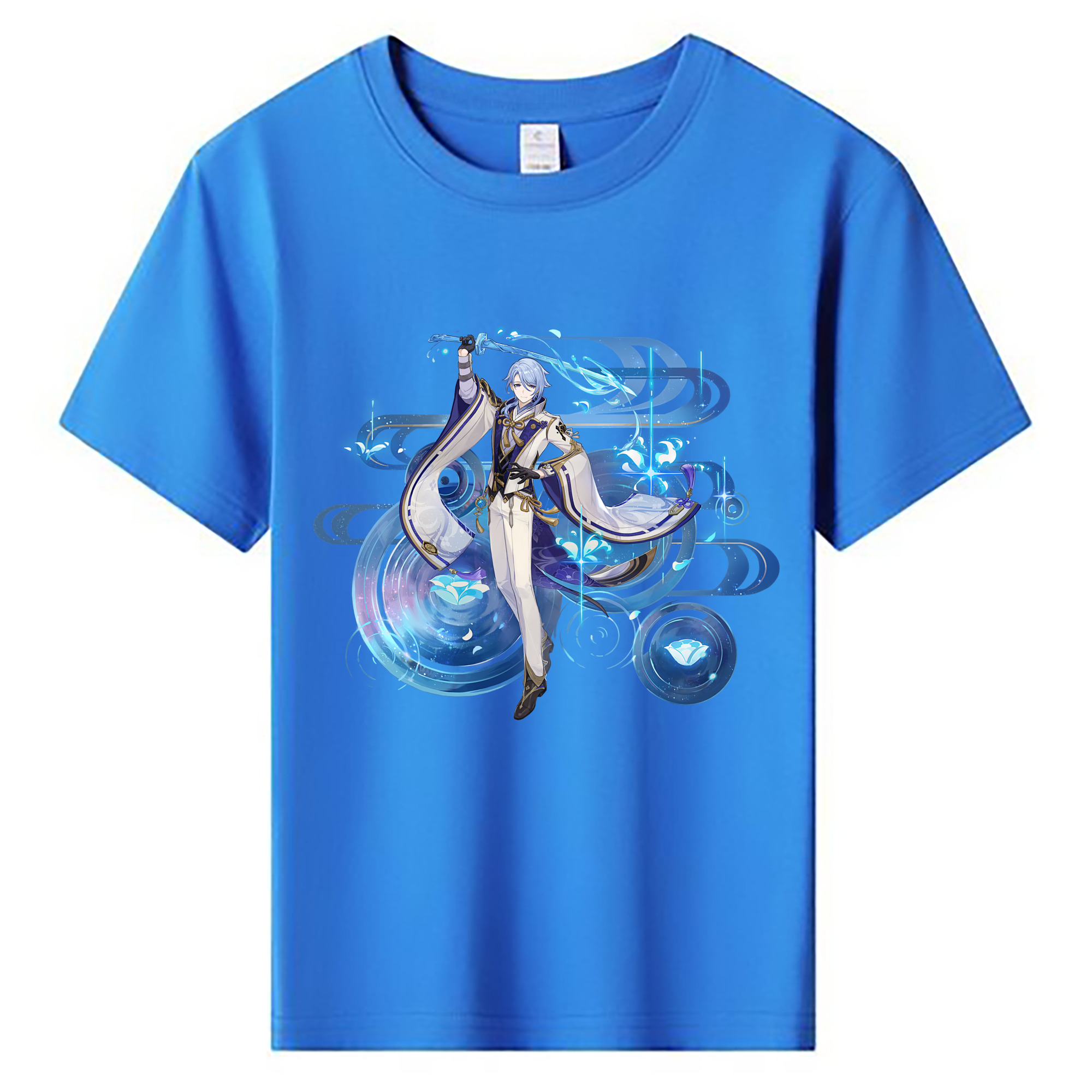 げんし神 神里綾人 かみさとあやと genshin Kamisato Ayato 綿100％キッズTシャツ（フロントプリント）